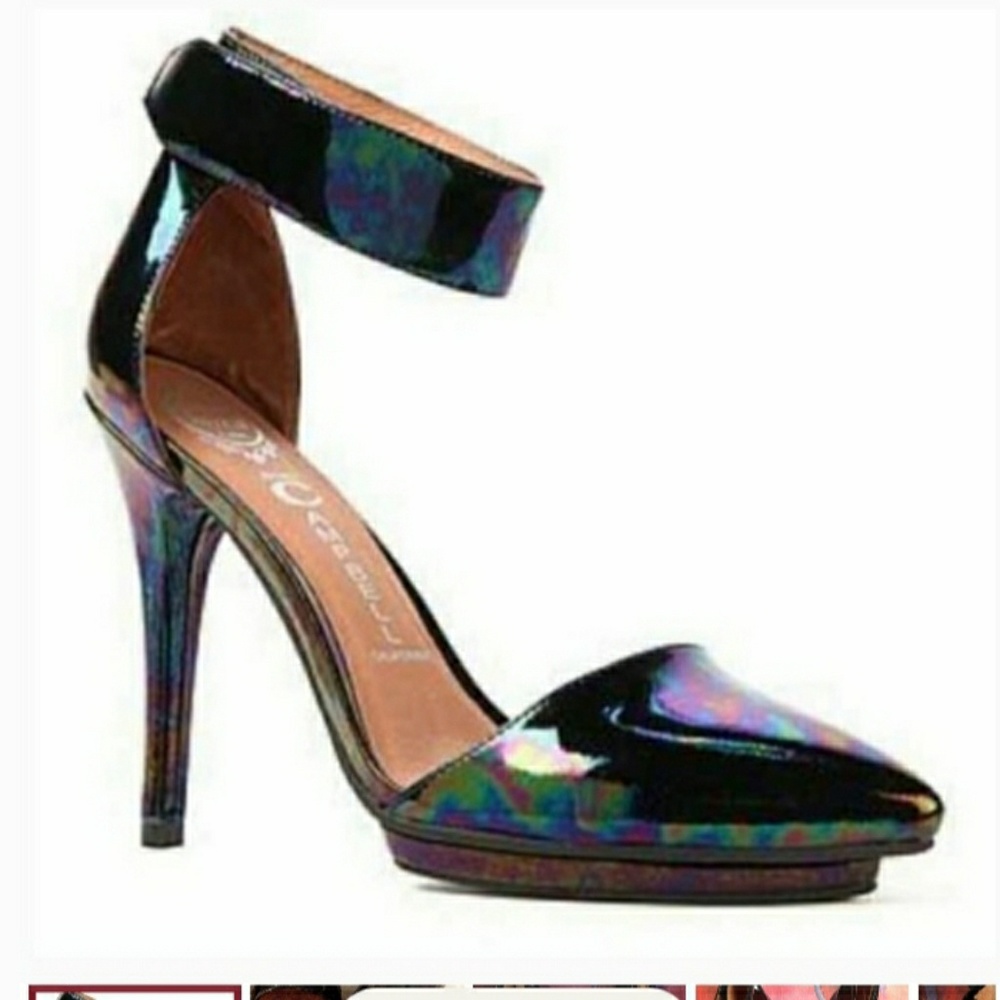 Oil slick heels